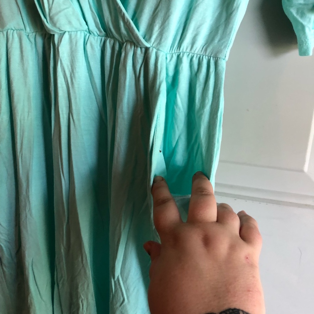 Nasty Gal mint green mini dress. With pockets! - Picture 3 of 3